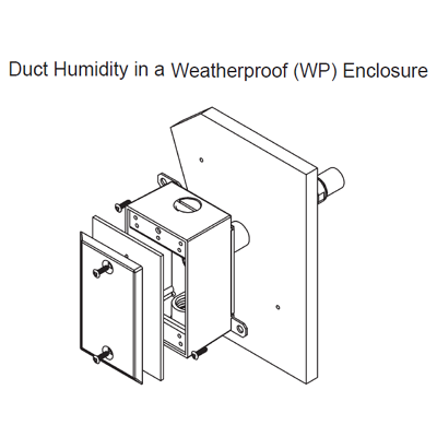 Duct Humidity (%RH) Sensor with Optional Temperature Sensor - BAPI