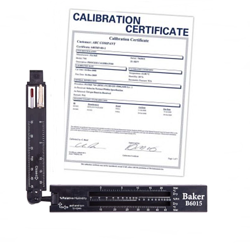 Baker B6015 Sling Psychrometer C with NIST Traceable Certificate