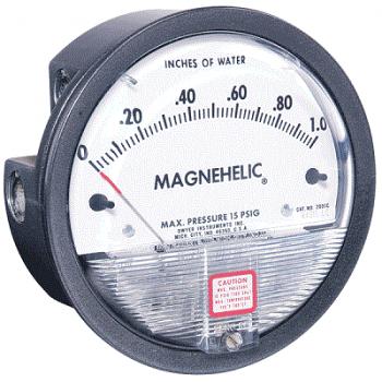 Dwyer 2300-500PA-ASF Magnehelic Differential Pressure Gauge 250-0-250 Pa with Adjustable Signal Flag